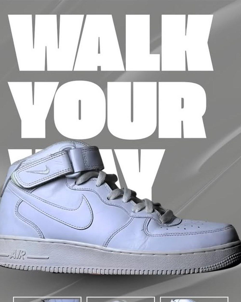 Nike Air Force 1 Mid '07 Triple White, EUR 42, condition 10 out of 10